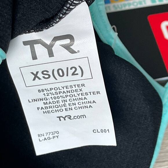TYR Light Support Lavare Shea 2n1 Tankini Swim Top -Grey Mint - XS 0/2 - $50 - Picture 8 of 8
